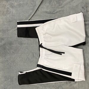 Monochrome Men's Joggers with Side Stripes
